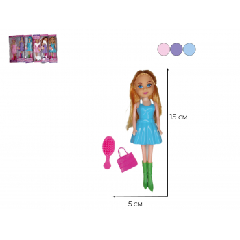 Кукла 7" (24) литая с аксессуарами в ассортименте в коробке/дисплее.,49280