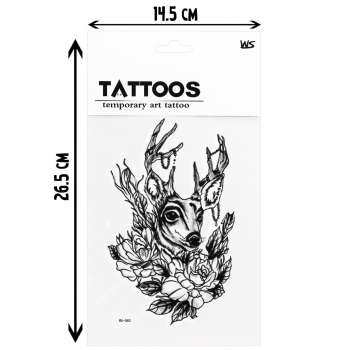 Татуировка-наклейка"Современное искусство-3" (26,5х14,5)(12шт.)  ( Арт. ТА-2412