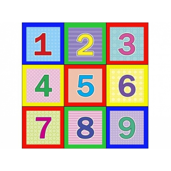 Кубики Выдувные 9шт с картинками Математика арт К09-0824