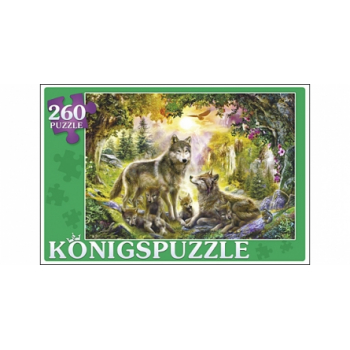 Konigspuzzle 260 СЕМЬЯ ВОЛКОВ арт.ПК260-5863
