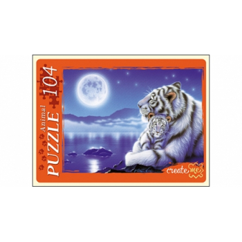 Пазл 104 Белые Тигры арт.МГ104-7991