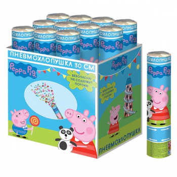 Хлопушка Свинка Пеппа 30см конфетти с героями арт 28288