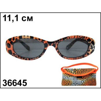 Очки солнцезащитные детские Тигровый глаз+сумочка арт.36645
