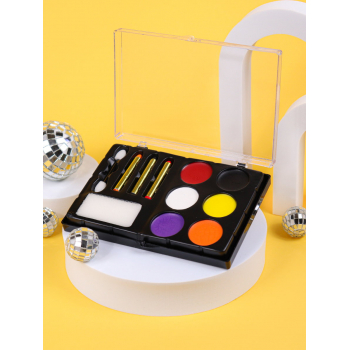 Набор аквагрима для детей (6 цветов, карандаш 3шт, спонж, аппликатор) арт.КС-4626