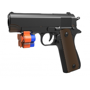 Пистолет Точное попадание (пули 5 шт, пакет, 20x14 cм) арт.2307070